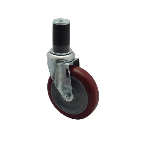 Commercial Heavy Duty 1 5/8 in Expanding Stem Caster With 5 in Wheel